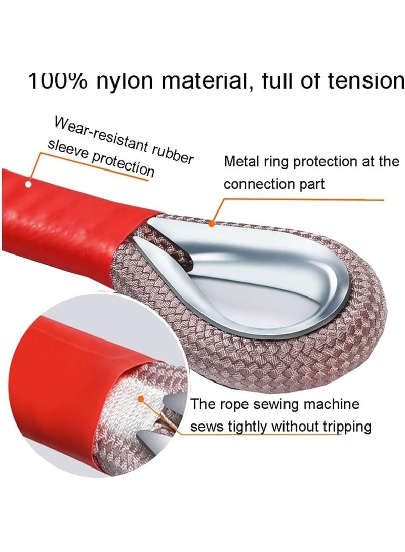 YelaJoy Car Towing Rope,Vehicle Rescue Rope With 2 Safety Hooks,Bold Towing Rope Vehicles，Used For Pulling/Clearing Tree/Suv Car(10 Tons/3M) - Image 5